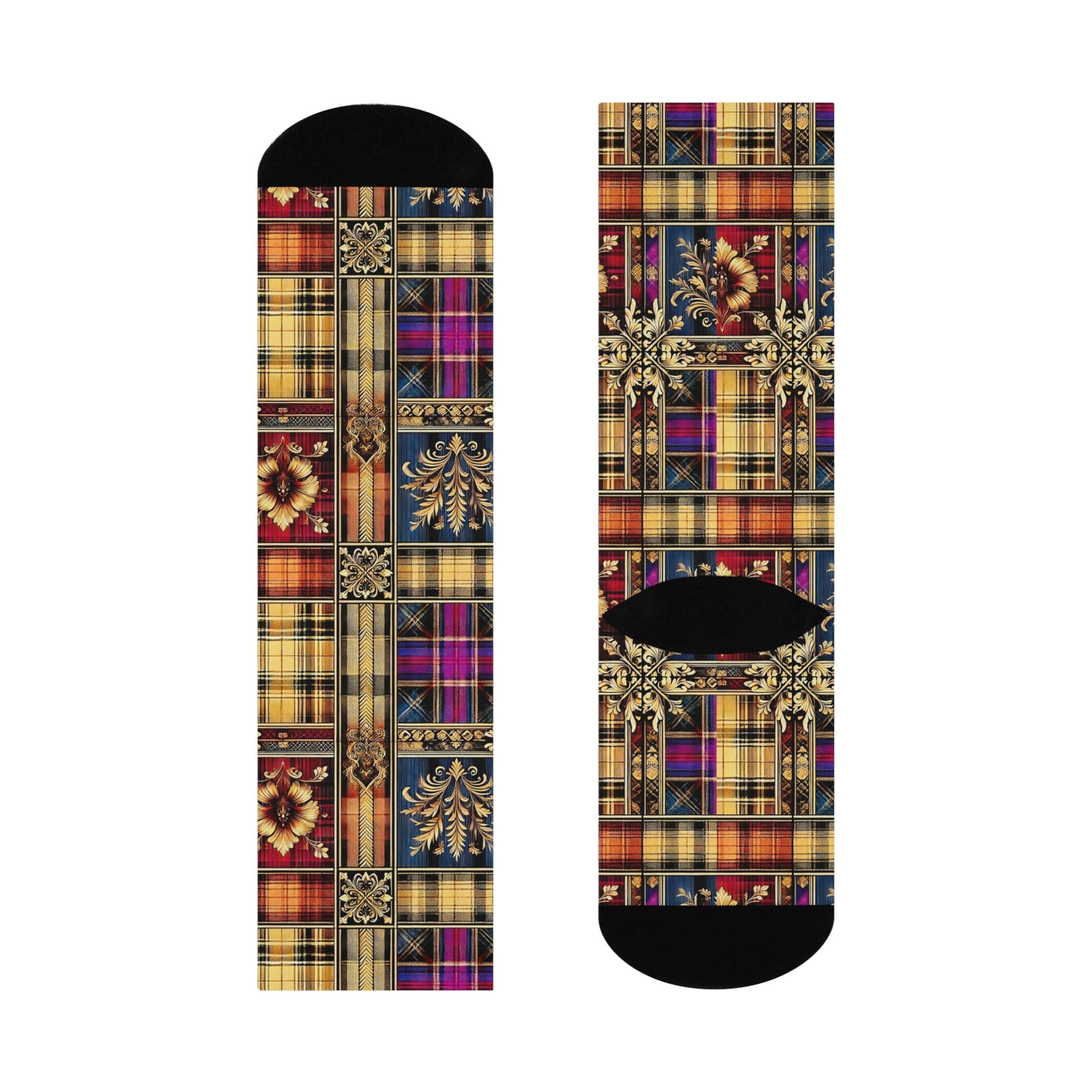 Plaid & Seal Socks