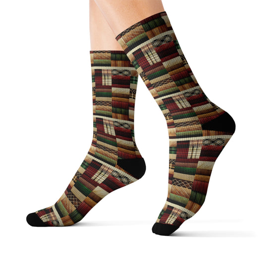 The Quilted Path Socks