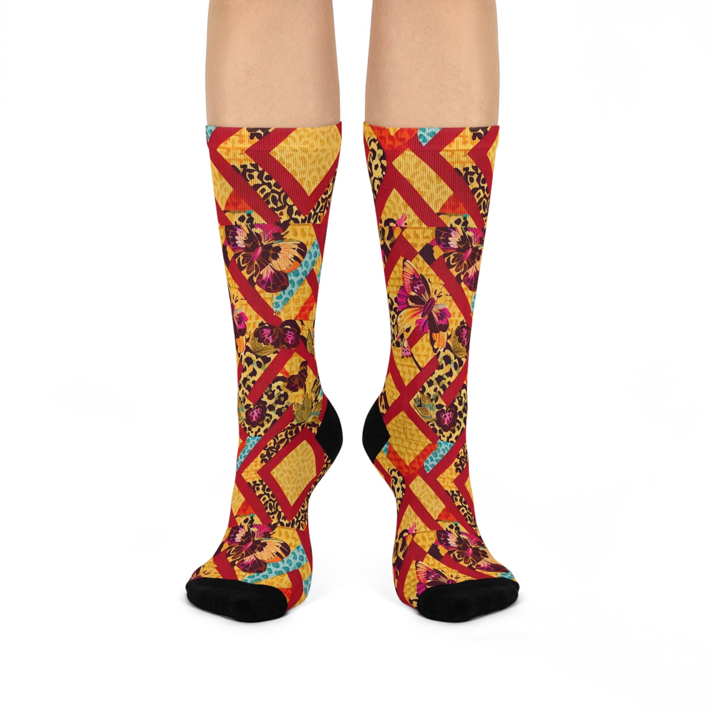 Spotted Maze Socks