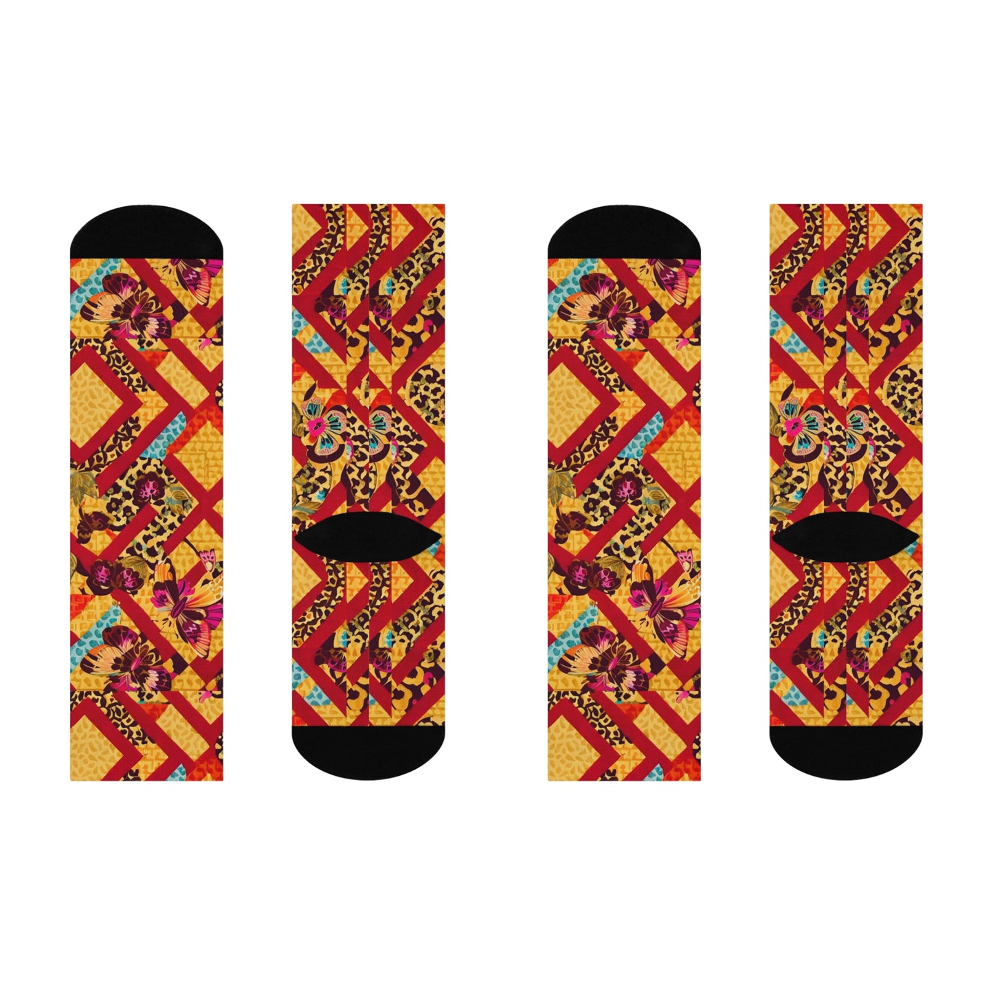 Spotted Maze Socks