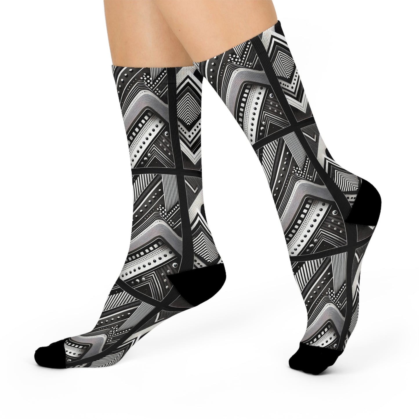 Gray Maze Socks