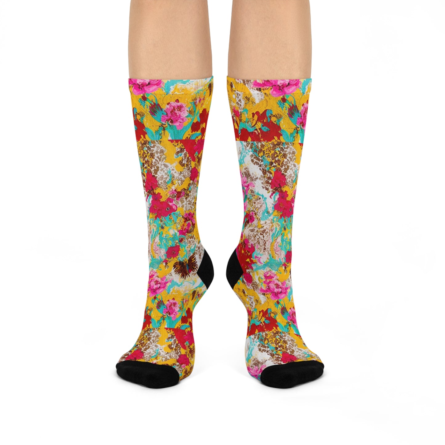 Floral Crest Socks