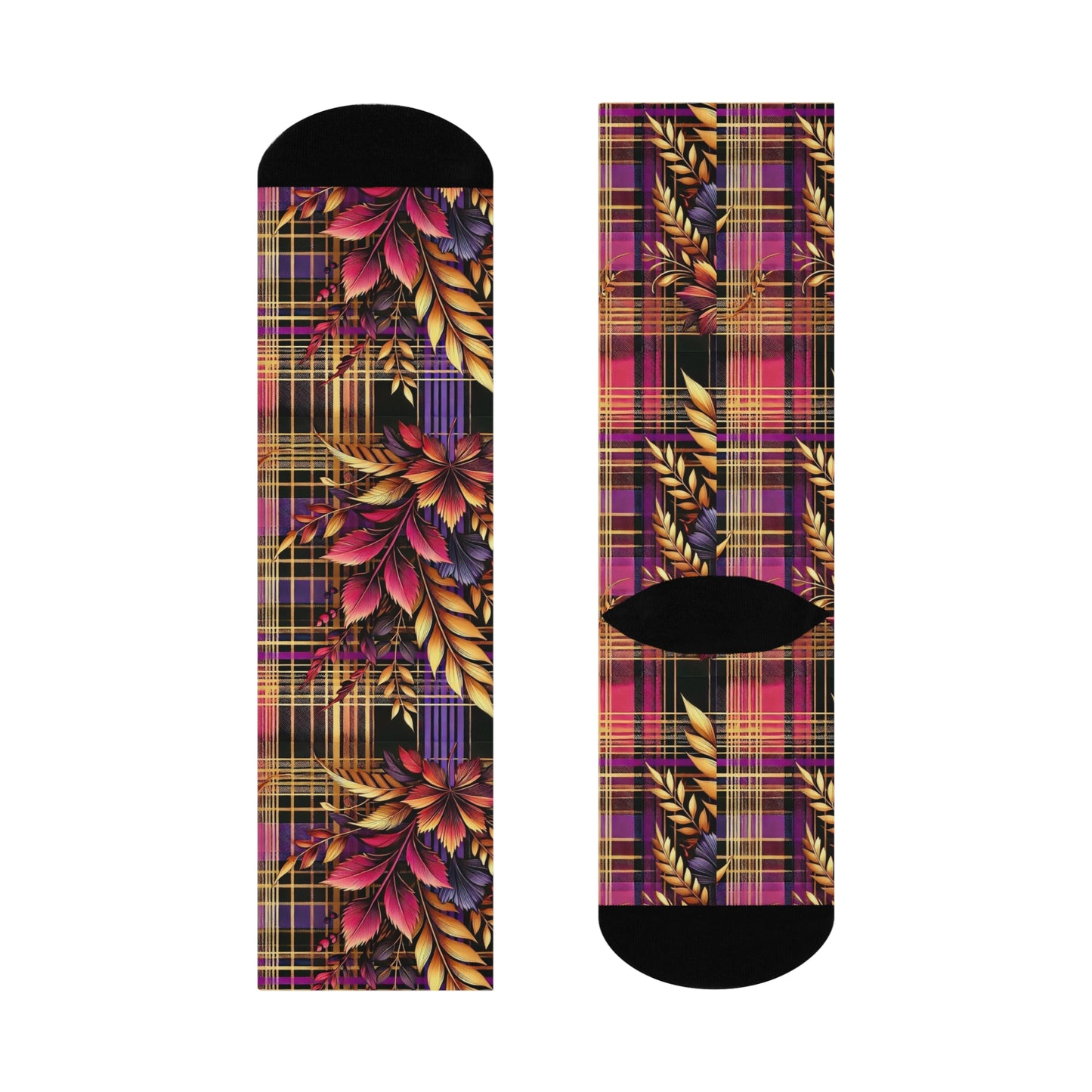 Plaid & Bloom Socks