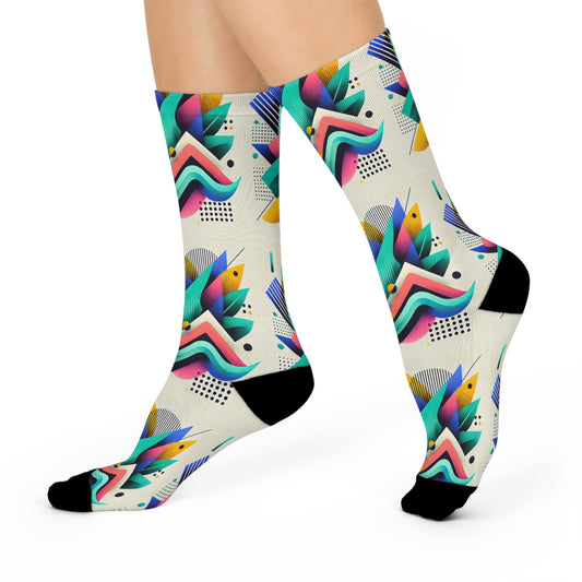 Geometric Pulse Socks