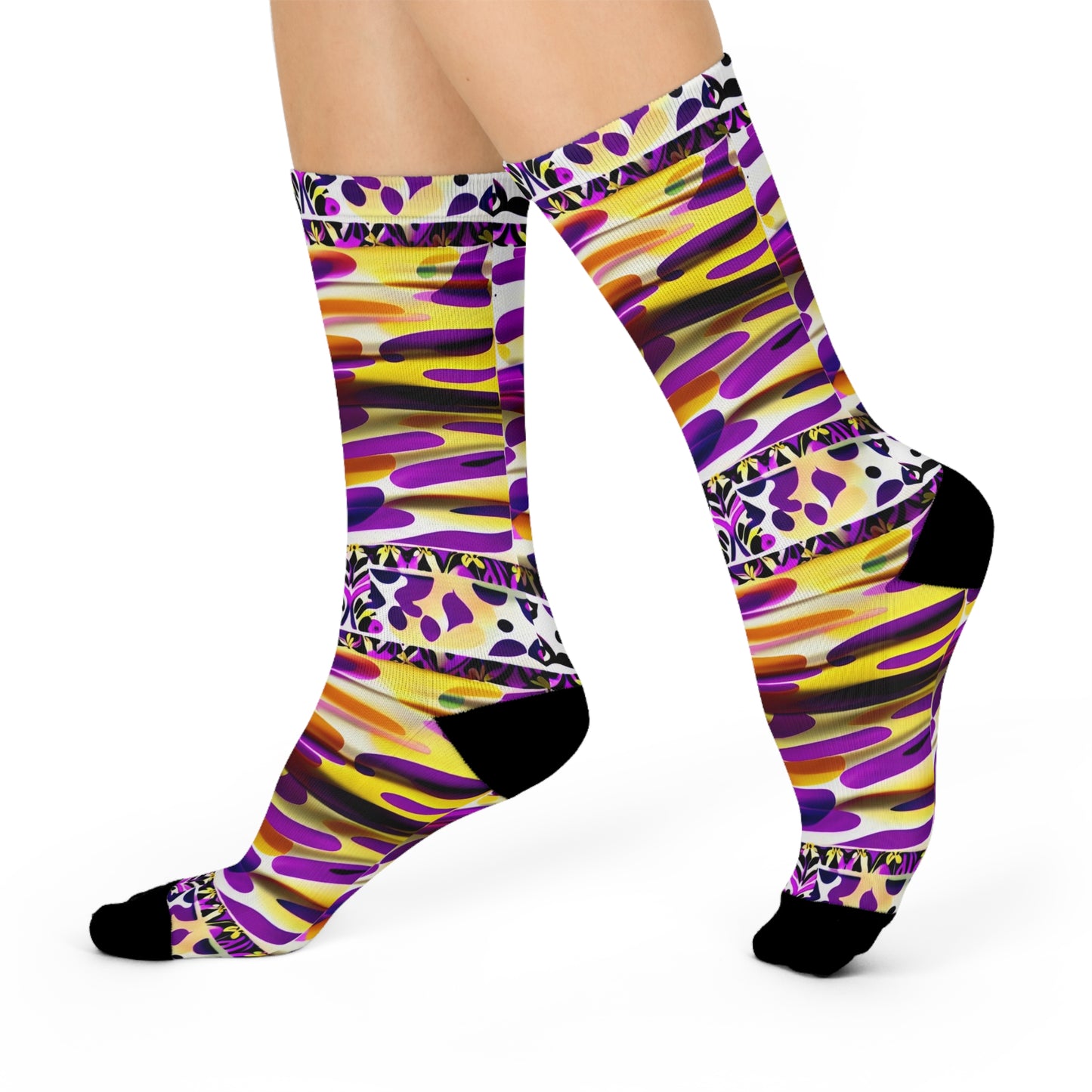 Painted Canvas Socks