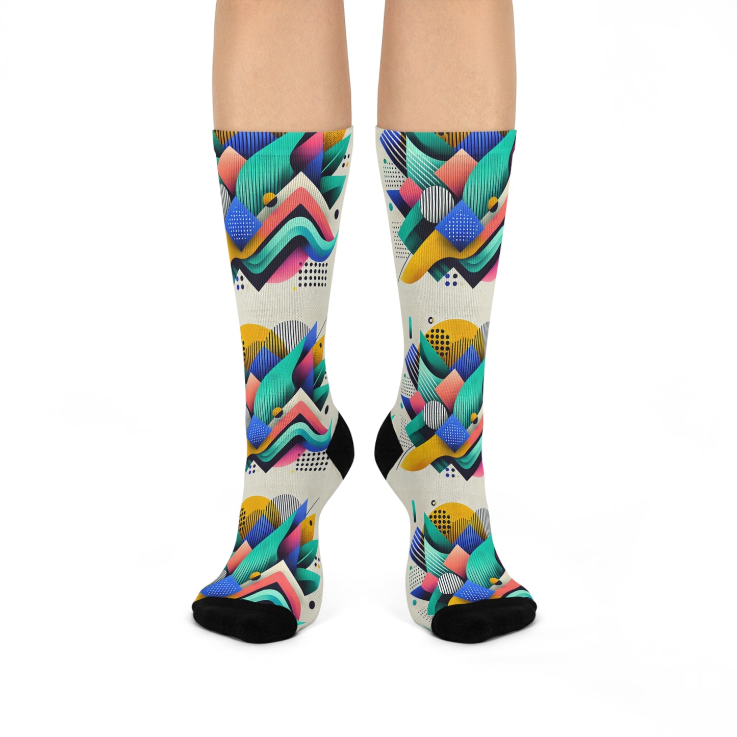 Geometric Pulse Socks