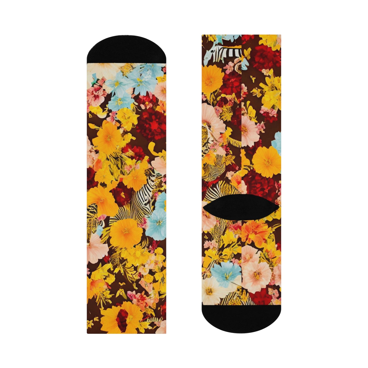 Zebra Bloom Socks
