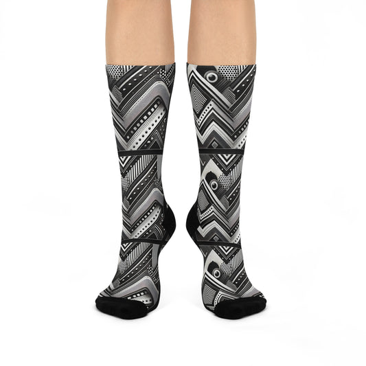 Gray Maze Socks