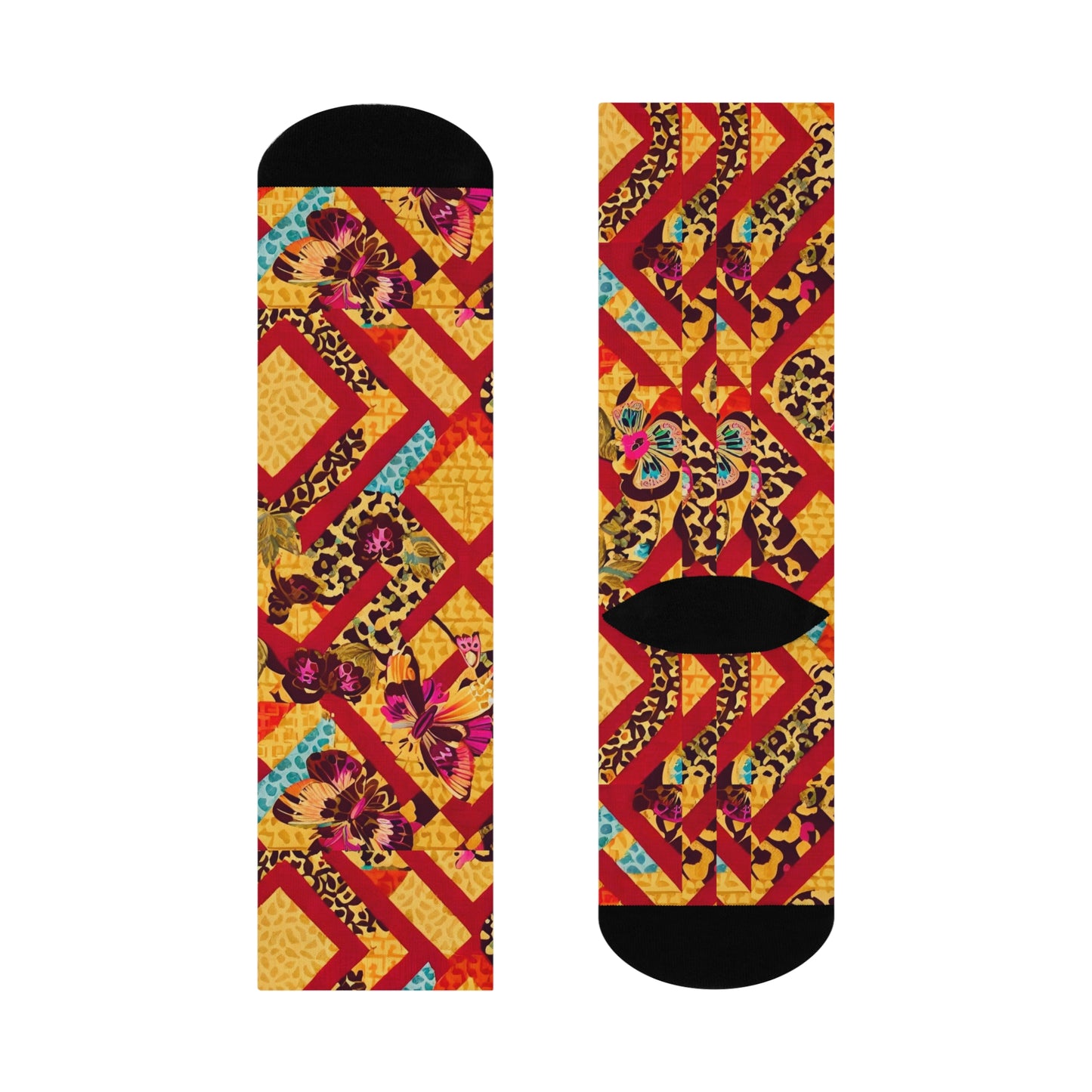 Spotted Maze Socks