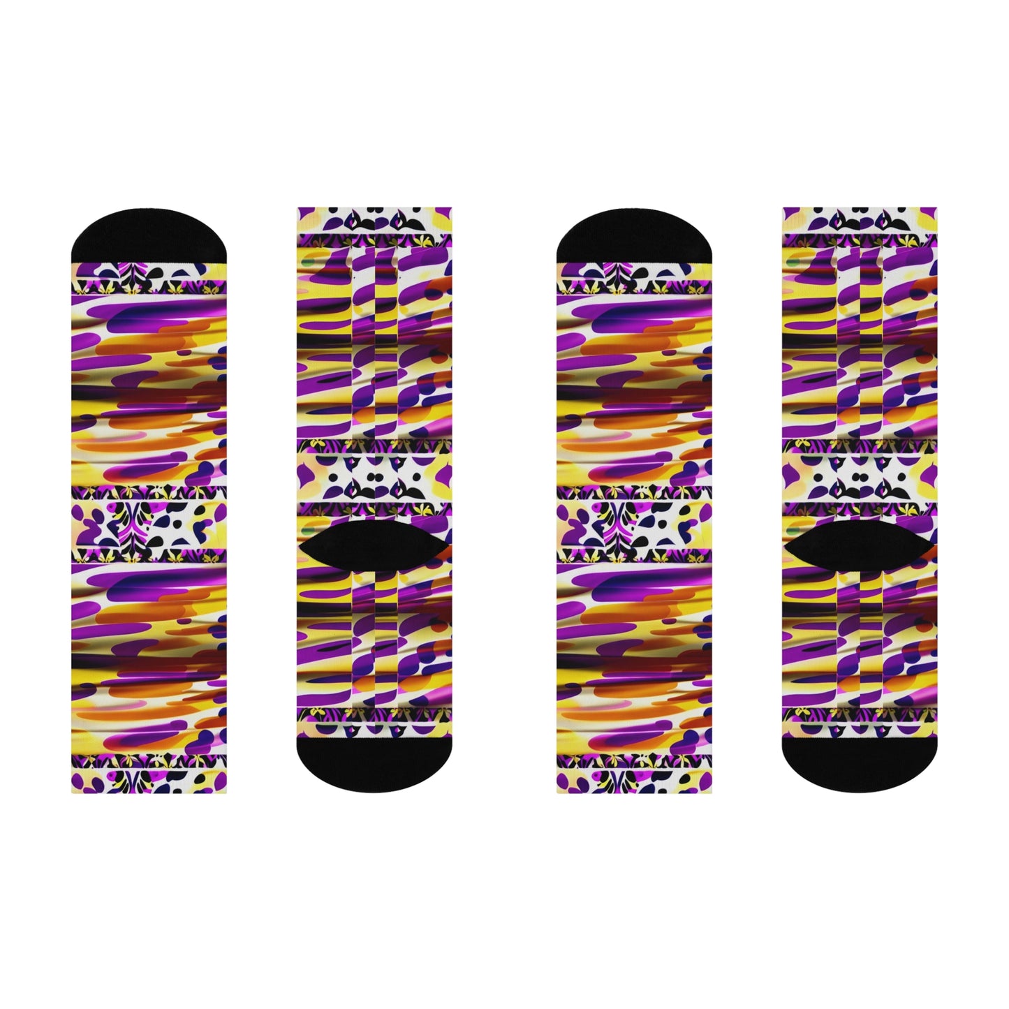 Painted Canvas Socks