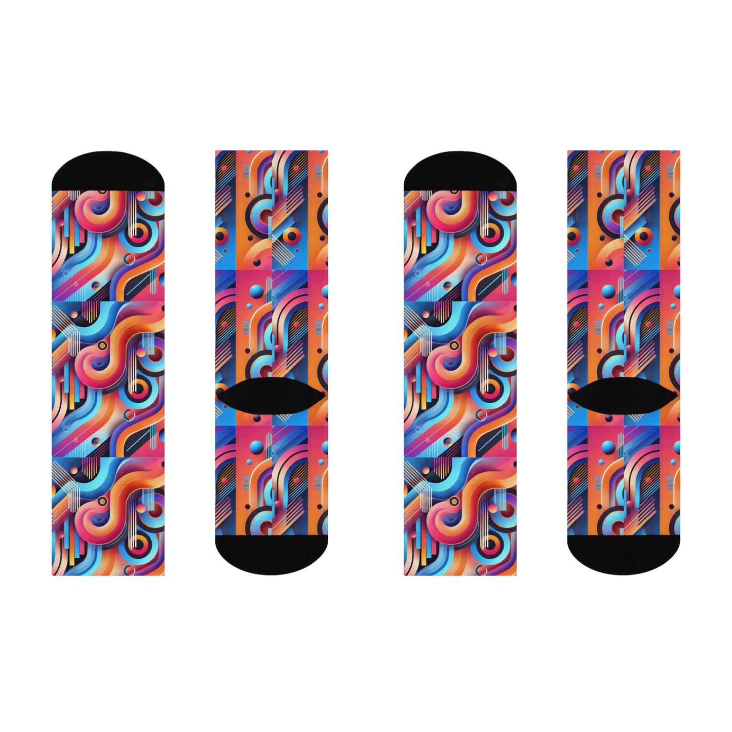 Color wave Socks