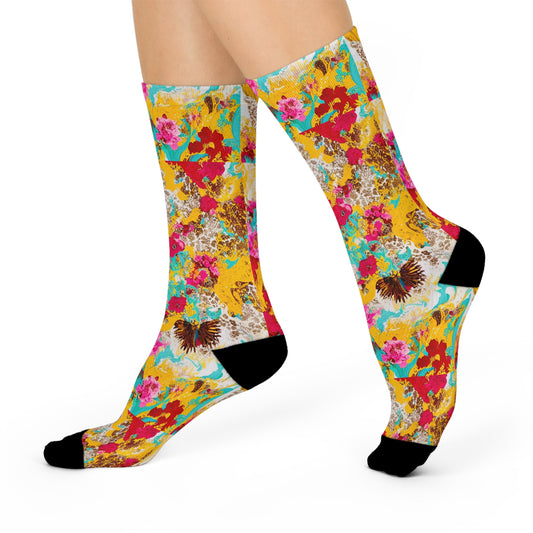 Floral Crest Socks