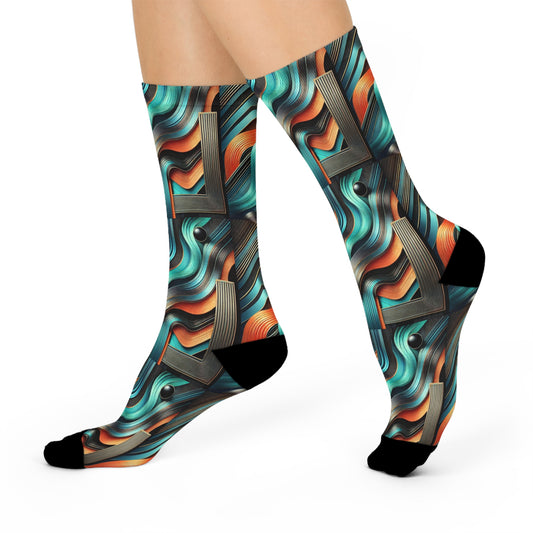 Neon Current Socks