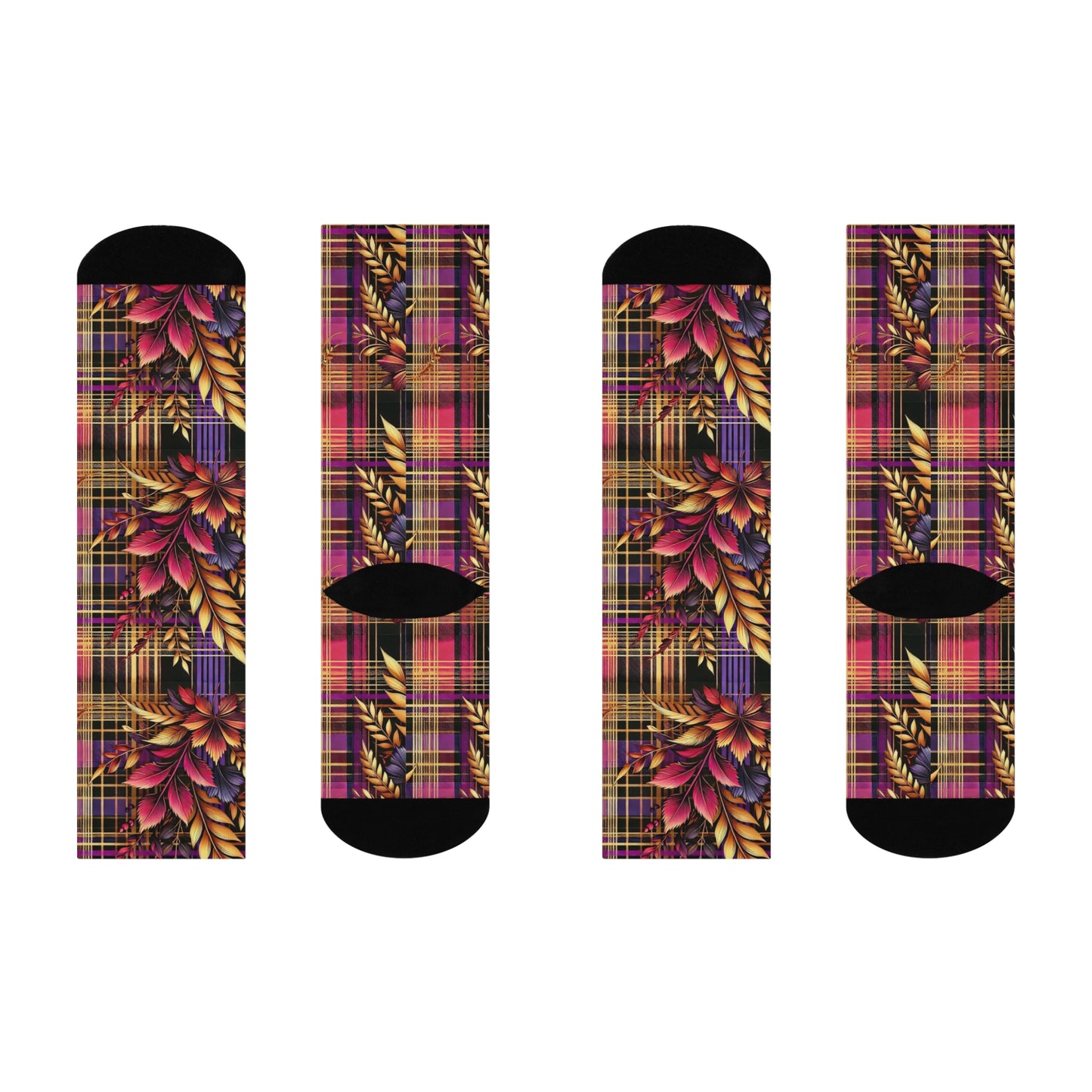 Plaid & Bloom Socks