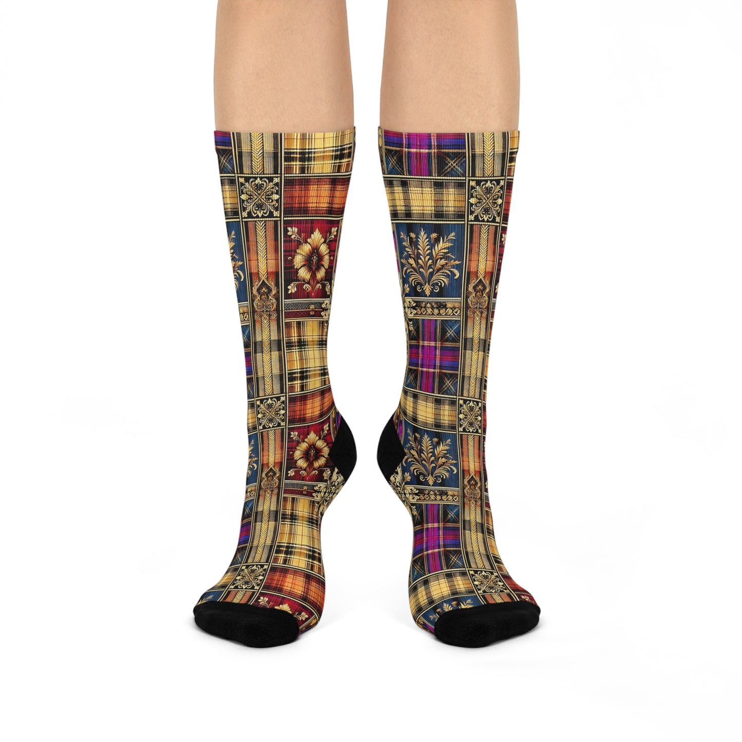 Plaid & Seal Socks