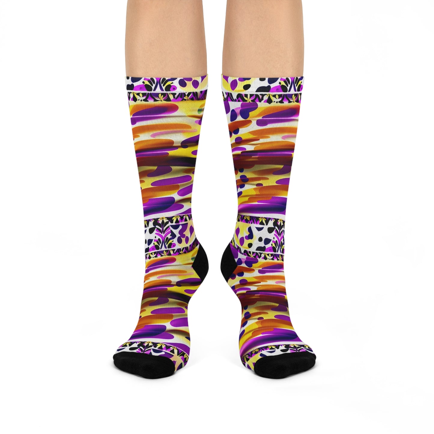 Painted Canvas Socks