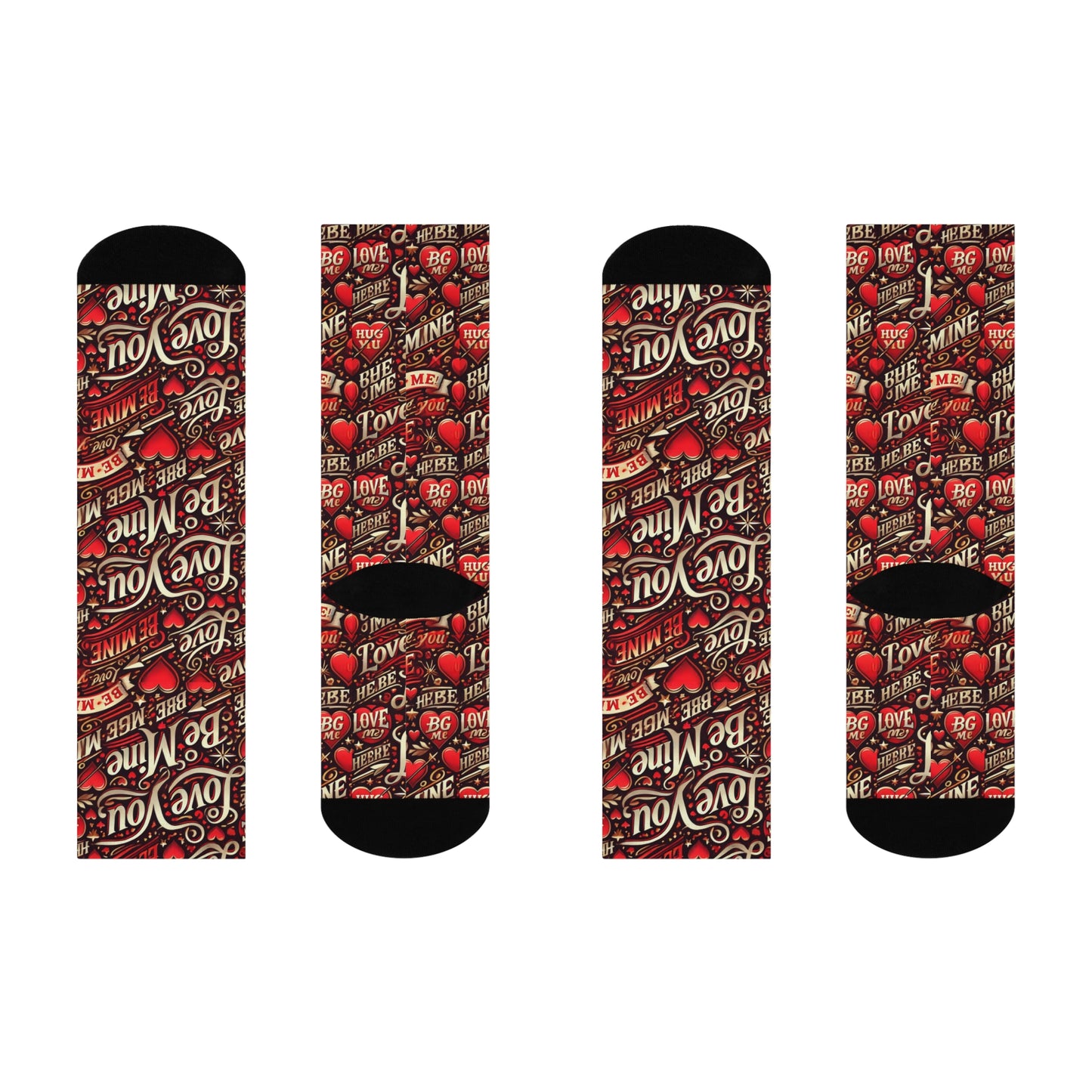 Love You, Be Mine Socks