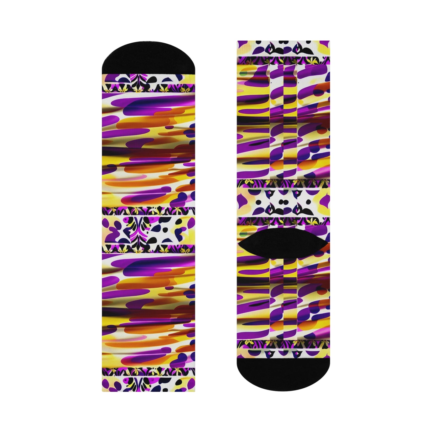 Painted Canvas Socks