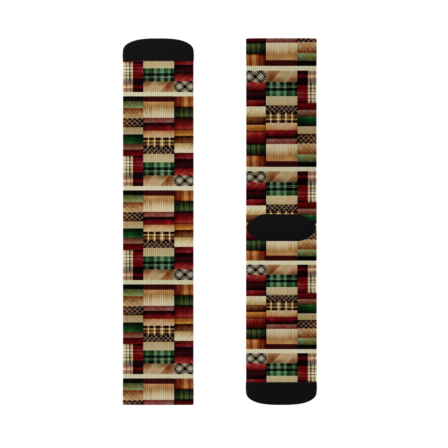 The Quilted Path Socks
