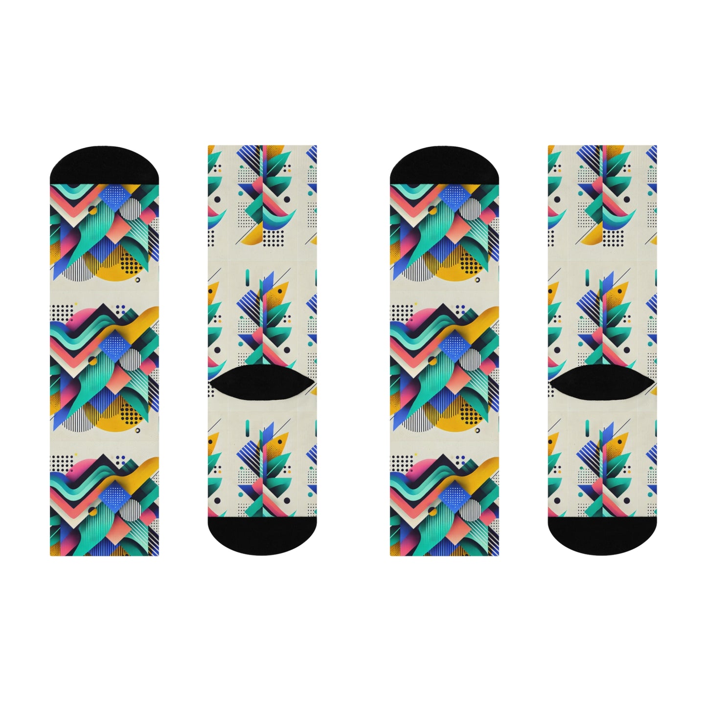 Geometric Pulse Socks